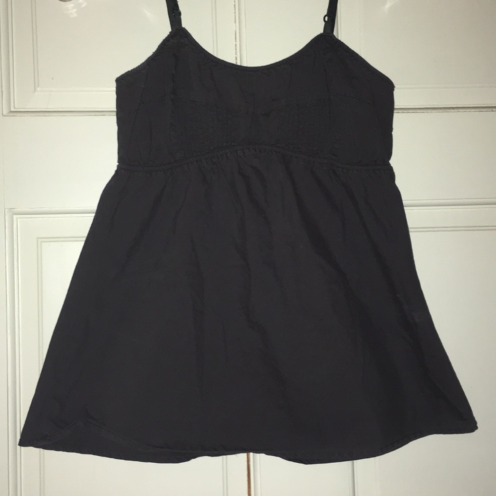 Babakul dark gray babydoll top